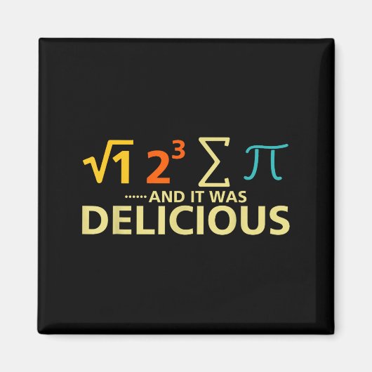 パイを食べておいしかった パイの日 冗談 M マグネット (正面)