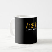 パイを食べておいしかった 円周率の日 数学 コーヒーマグカップ (正面左)