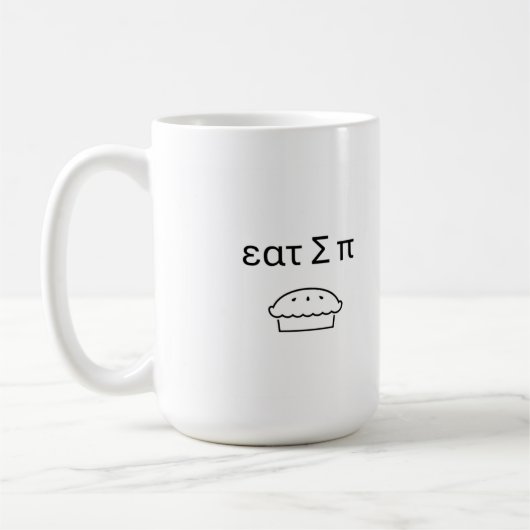 パイを食べろマグカップ コーヒーマグカップ (左)