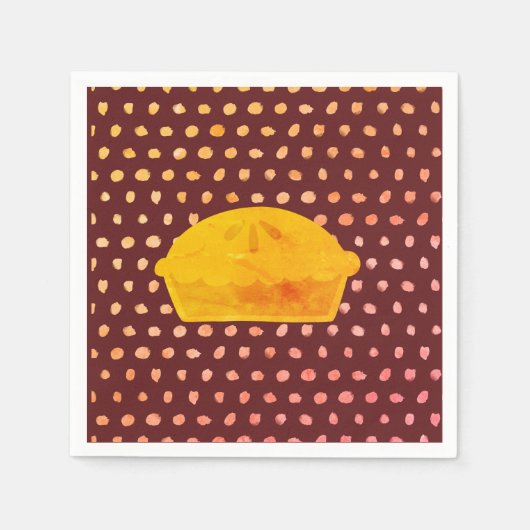 パイを食べ放す スタンダードカクテルナプキン (正面)