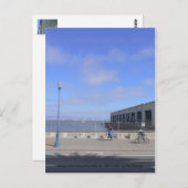 パイアに沿って自転車に乗って… ポストカード (正面/裏面)