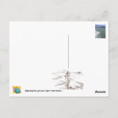 パイアに沿って自転車に乗って… ポストカード (裏面)