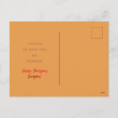 パイアイドサンクスギビングホリデーカード シーズンポストカード (裏面)