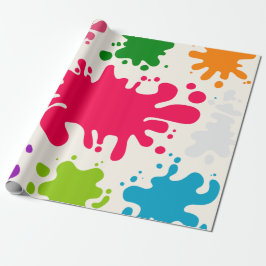 パイアカラフルント・スパット ラッピングペーパー