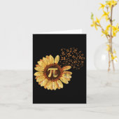 パイアパレルパイ日ひまわり服装Math おもしろい Gift カード (黄色い花)