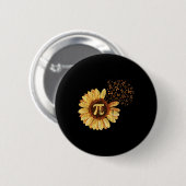 パイアパレルパイ日ひまわり服装Math おもしろい Gift 缶バッジ (正面&裏面)