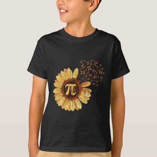 パイアパレルパイ日ひまわり服装Math おもしろい Gift Tシャツ (正面)