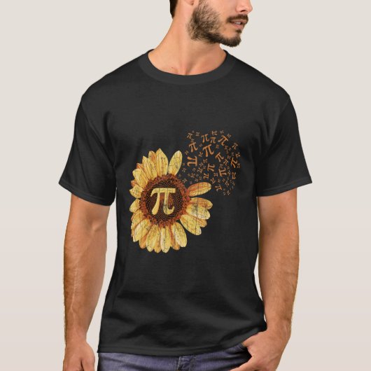 パイアパレルパイ日ひまわり服装Math おもしろい Gift Tシャツ (正面)
