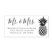 パイエレガントン結婚アップルの差出人住所 ラバースタンプ (インプリント)