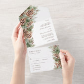 パイエレガントン結婚ズ オールインワン招待状 (貼ってはがせる)