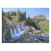 パイオタ滝 – グレイシャーナショナルパーク テーブルクロス (正面(横))