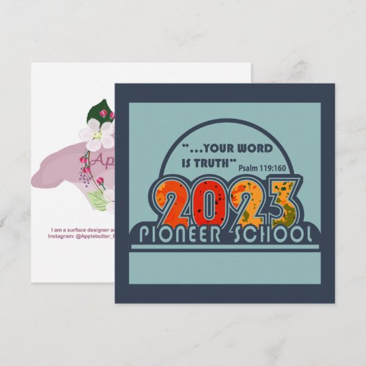 パイオニアスクール2023カード (正面/裏面)