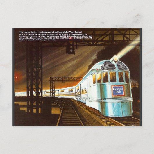 パイオニアゼフィル1934 ポストカード (正面)