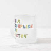 パイオニアパーソナライズされたスクールフロストマグカップ フロストグラスマグカップ (正面左)