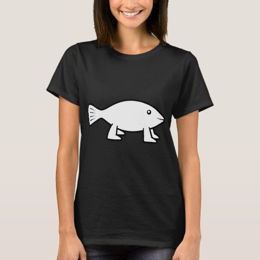 パイオニアフィッシュ [オリジナル 白黒] Tシャツ (正面)
