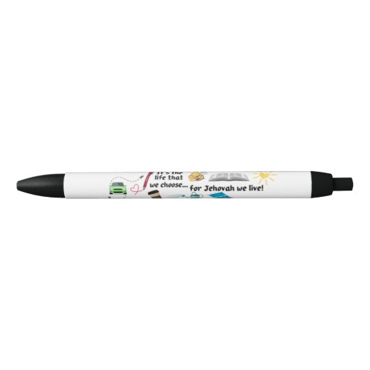 パイオニア向けJWペン！ 黒ボールペン (正面)