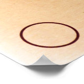 パイオニア10のプラーク彫刻金ゴールド – 陽極酸化プレート ポスター (角)