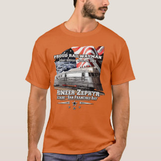 パイオニア・ゼファー・アメリカズ最初のストリームライン Tシャツ