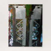 パイオニア・パーク・オレゴンクリスマスの挨拶 ジグソーパズル (縦)