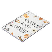 パイオニア・パートナーズJwパイオニア向け可愛い犬ギフト ノートブック (左側)