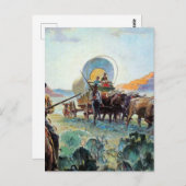 「パイオニア」Herbert M Stopsによる西洋美術 ポストカード (正面/裏面)