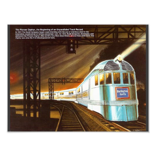 パイオニアZephyr 1934 フォトプリント (正面)