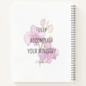 パイオパーソナライズされたニア学校手帳と蘭 ノートブック (裏面)