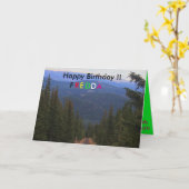 パイクのピークバースデー・カード カード (黄色い花)