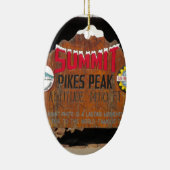 パイクのピーク頂上、コロラド州 セラミックオーナメント (右)