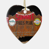 パイクのピーク頂上、コロラド州 セラミックオーナメント (右)