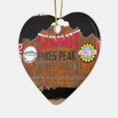 パイクのピーク頂上、コロラド州 セラミックオーナメント (左)