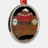 パイクのピーク頂上、コロラド州 メタルオーナメント (右)