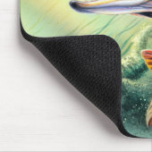 パイクの魚釣りのマウスパッド マウスパッド (コーナー)