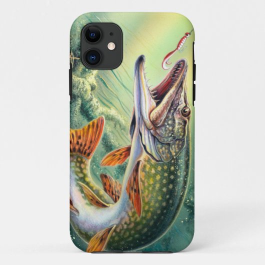 パイクの魚釣り Case-Mate iPhoneケース (裏面)