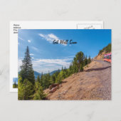 パイクスピークの列車で行く快気祝いポストカード ポストカード (正面/裏面)