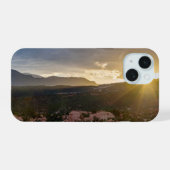 パイクスピークの夕焼けヘイズiPhoneケース iPhone 15ケース (裏面横)