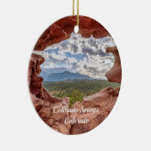 パイクスピークスルーアホールスーベリーホテルオーナメント セラミックオーナメント (右)