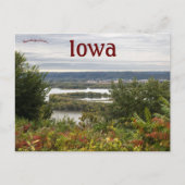 パイクスピーク展望所 アイオワ州マクレガー ポストカード (正面)