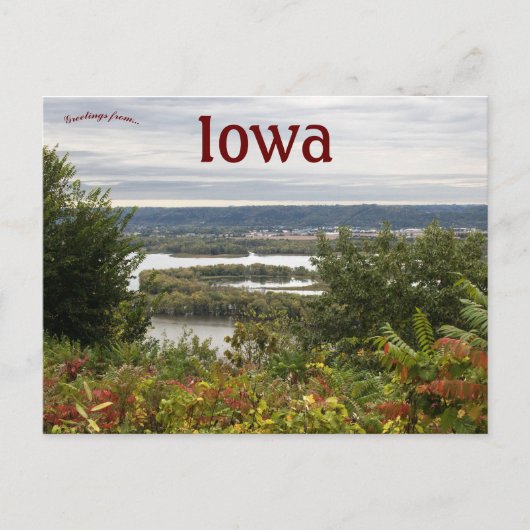 パイクスピーク展望所 アイオワ州マクレガー ポストカード (正面)