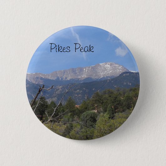 パイクスピーク – コロラド春 缶バッジ (正面)