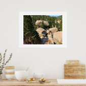 パイクス山のダイヤモンド形の岩 ポスター (キッチン)