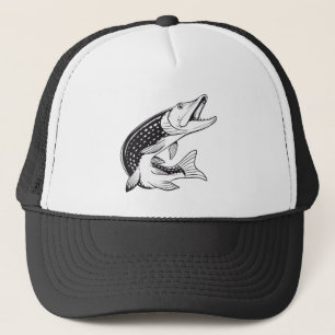 パイクトラック帽 – パイク魚釣り帽子 – パイクフィッシャー キャップ