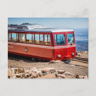 パイクピークの最高峰でPikesピークCog ポストカード