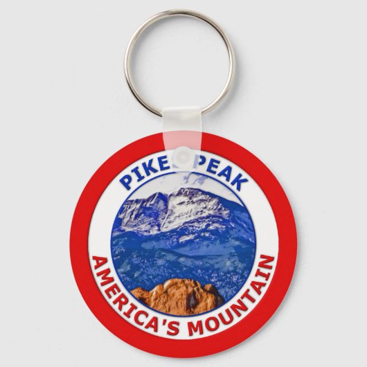パイクピークアメリカズマウンテン キーホルダー (正面)