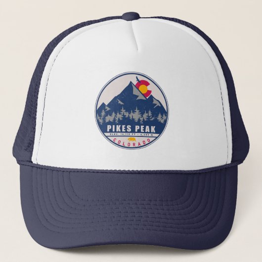 パイクピークコロラドレトロサンセットデミディアーズ キャップ (正面)