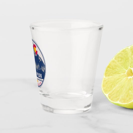 パイクピークコロラドレトロサンセットデミディアーズ ショットグラス (右)