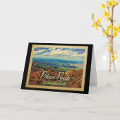 パイクピークコロラドヴィンテージトラベル カード (黄色い花)