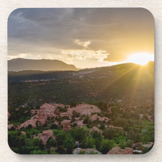 パイクピークサンセットヘイズコースターセット コースター (正面)