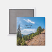 パイクピークトレインライドスクエアマグネット マグネット (正面/裏面)