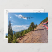 パイクピークトレイン乗考えりユーハガキ ポストカード (正面/裏面)